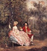 Thomas Gainsborough Conversation in a Park oil painting on canvas
